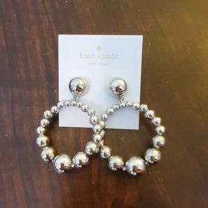 Kate Spade Silver Ball Drop earrings